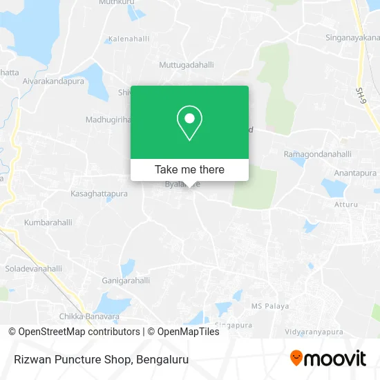 Rizwan Puncture Shop map