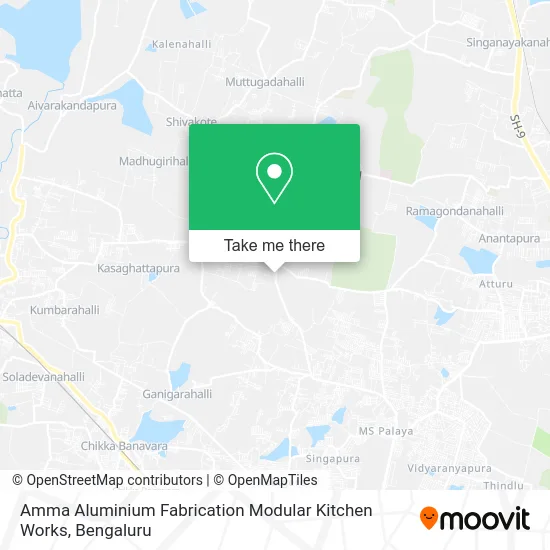 Amma Aluminium Fabrication Modular Kitchen Works map