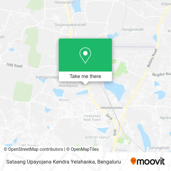 Sataang Upayojana Kendra Yelahanka map