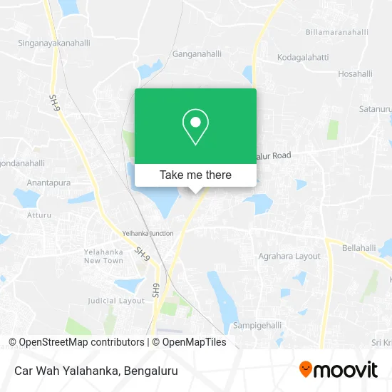 Car Wah Yalahanka map