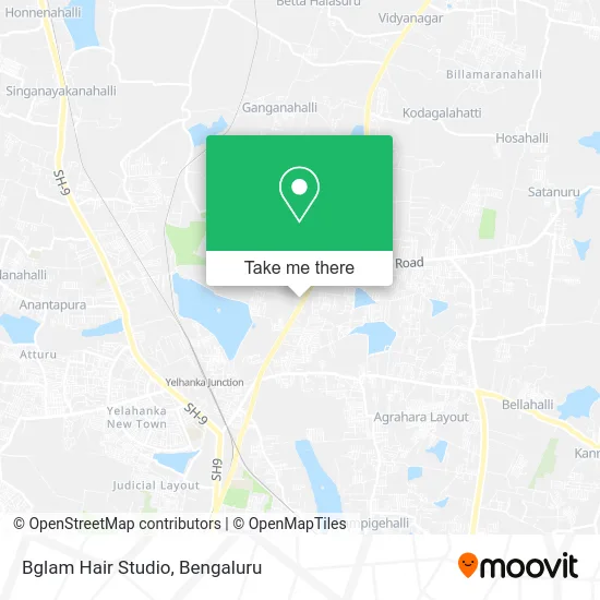Bglam Hair Studio map