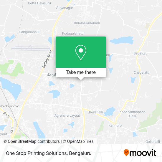 One Stop Printing Solutions map