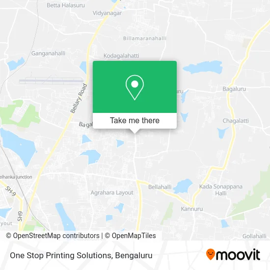 One Stop Printing Solutions map