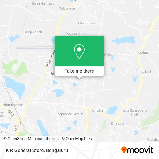 K R General Store map