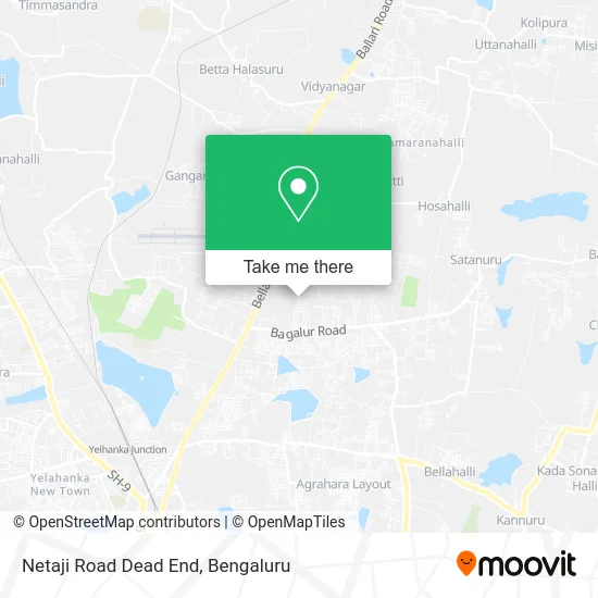 Netaji Road Dead End map