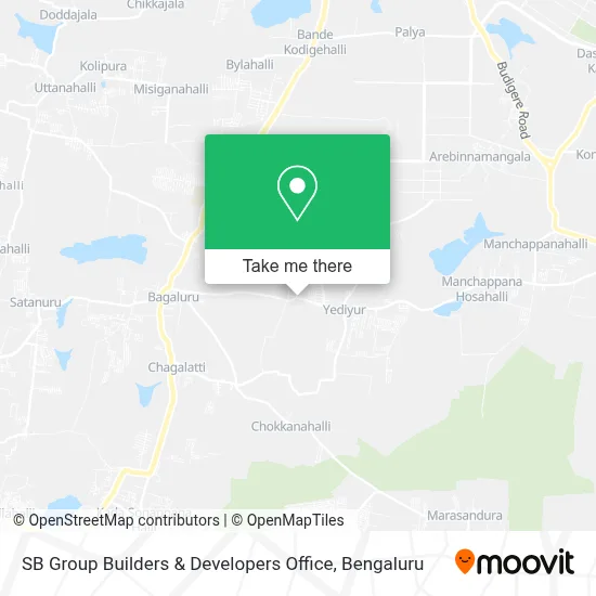 SB Group Builders & Developers Office map