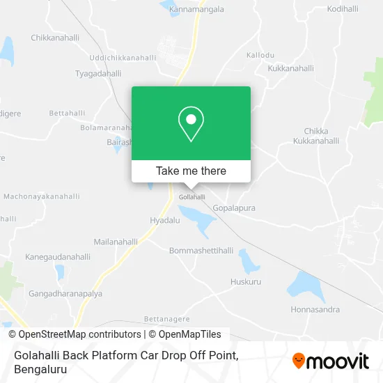 Golahalli Back Platform Car Drop Off Point map