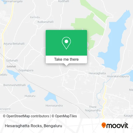 Hesaraghatta Rocks map