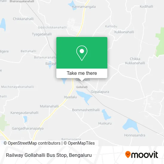Railway Gollahalli Bus Stop map