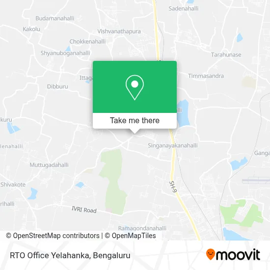 Rto Office Yelahanka map