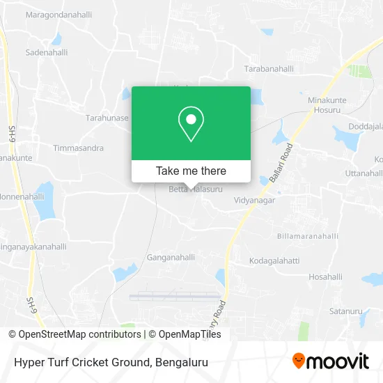 Hyper Turf Cricket Ground map
