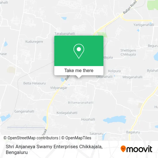 Shri Anjaneya Swamy Enterprises Chikkajala map