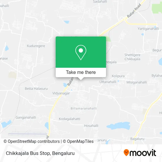 Chikkajala Bus Stop map