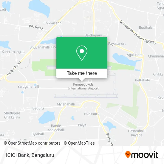 ICICI Bank map