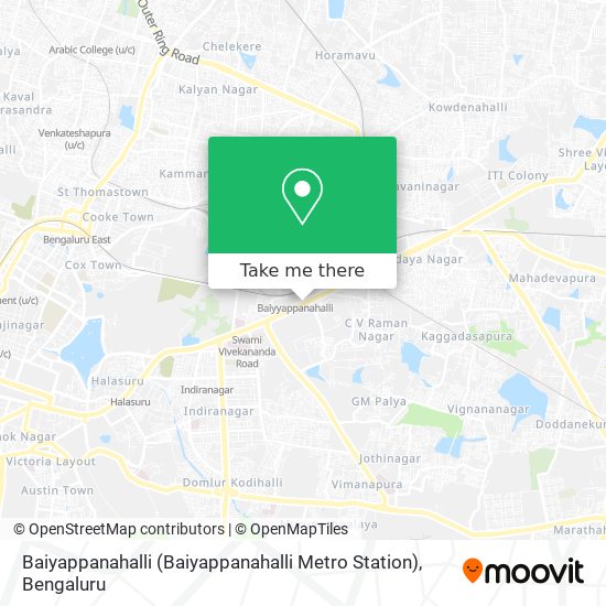 Baiyappanahalli (Baiyappanahalli Metro Station) map