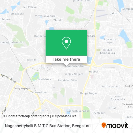 Nagashettyhalli B M T C Bus Station map
