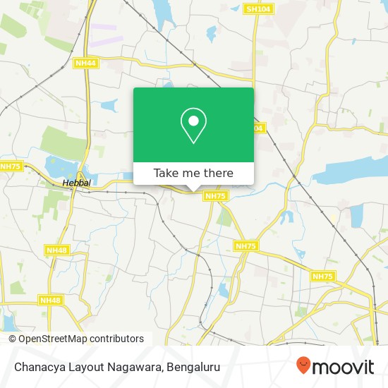 Chanacya Layout Nagawara map