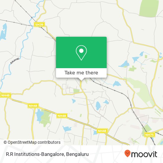 R.R Institutions-Bangalore map