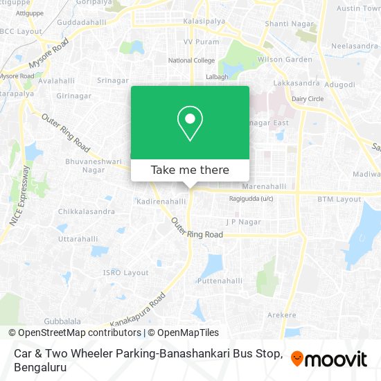 Car & Two Wheeler Parking-Banashankari Bus Stop map