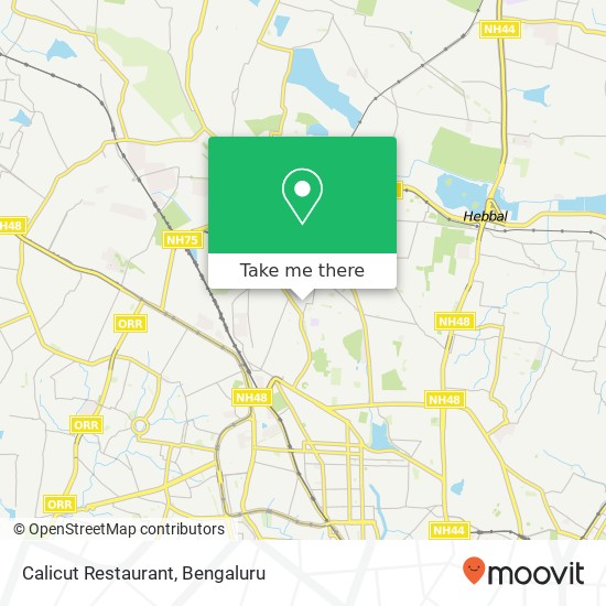 Calicut Restaurant map