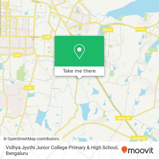 Vidhya Jyothi Junior College Primary & High School map