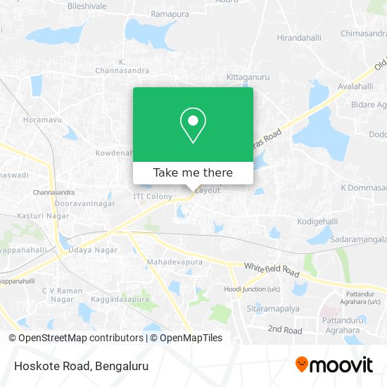 Hoskote Road map