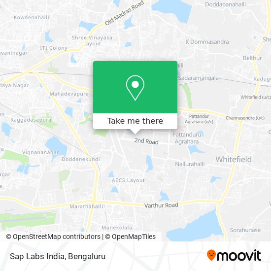 Sap Labs India map