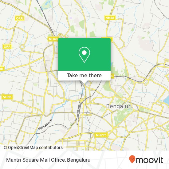 Mantri Square Mall Office map