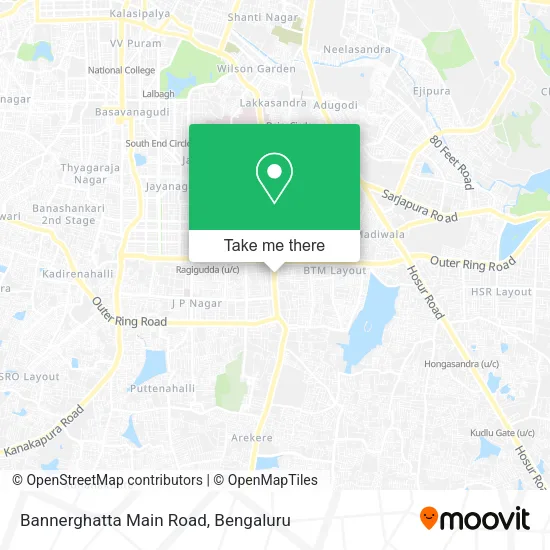 Bannerghatta Main Road map