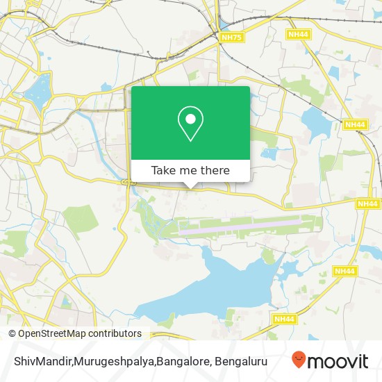 ShivMandir,Murugeshpalya,Bangalore map