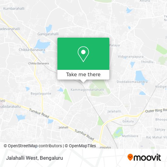 Jalahalli West map