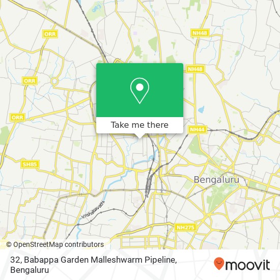 32, Babappa Garden Malleshwarm Pipeline map