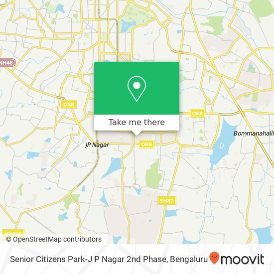 Senior Citizens Park-J P Nagar 2nd Phase map