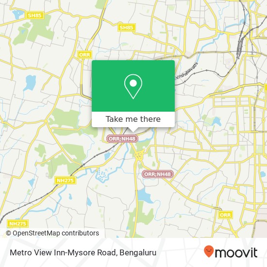 Metro View Inn-Mysore Road map