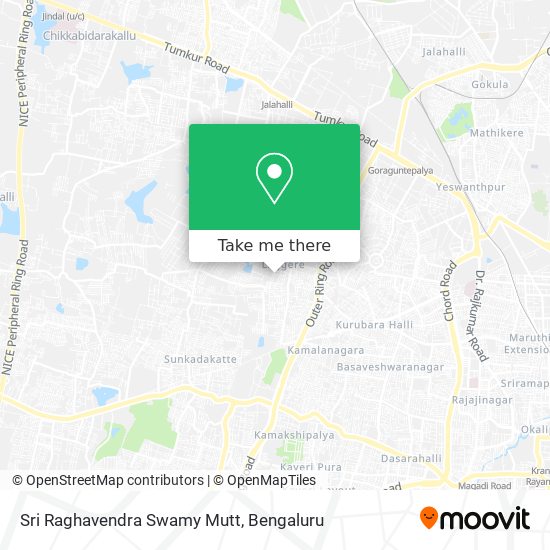 Sri Raghavendra Swamy Mutt map