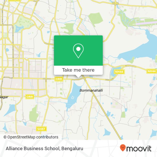 Alliance Business School map