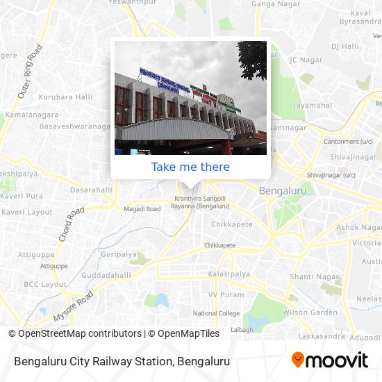 Bengaluru City Railway Station map