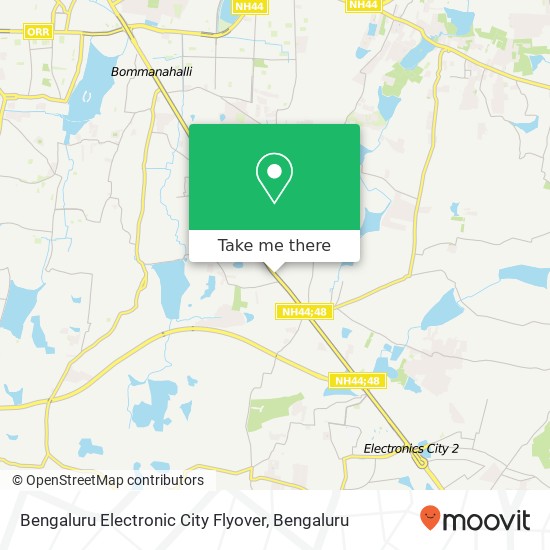 Bengaluru Electronic City Flyover map