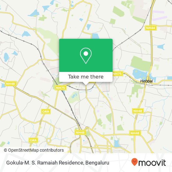 Gokula-M. S. Ramaiah Residence map