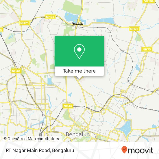 RT Nagar Main Road map