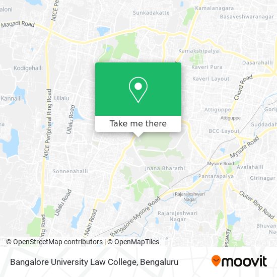 Bangalore University Law College map