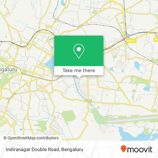 Indiranagar Double Road map