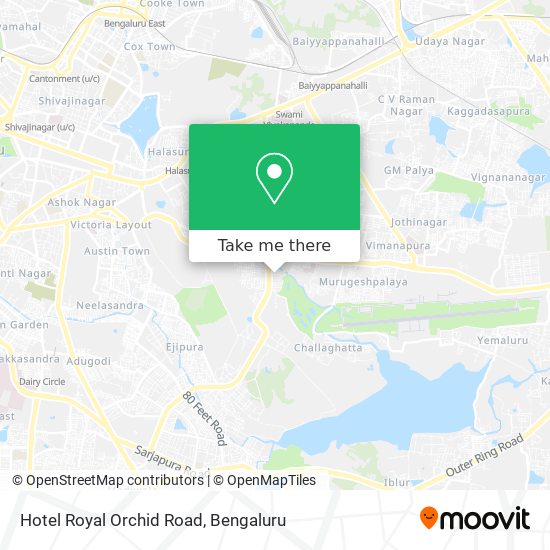 Hotel Royal Orchid Road map