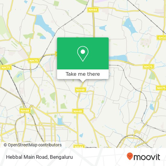 Hebbal Main Road map