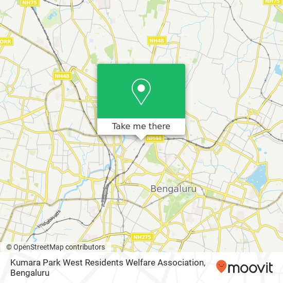 Kumara Park West Residents Welfare Association map