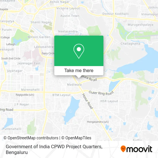Government of India CPWD Project Quarters map