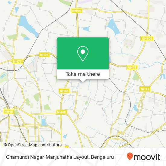 Chamundi Nagar-Manjunatha Layout map