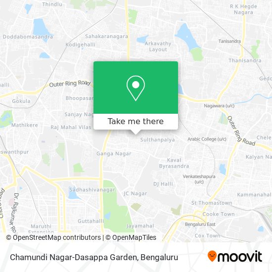Chamundi Nagar-Dasappa Garden map