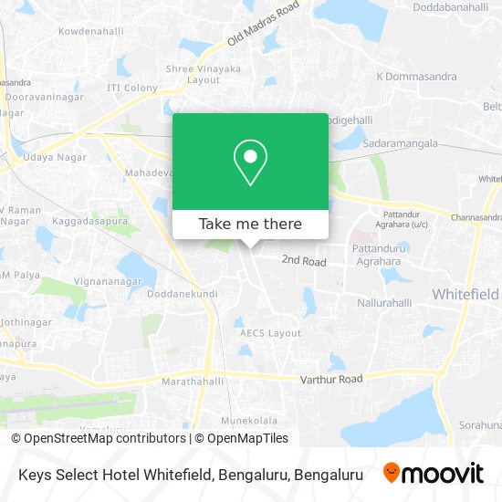 Keys Select Hotel Whitefield, Bengaluru map