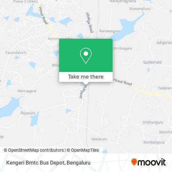 Kengeri Bmtc Bus Depot map